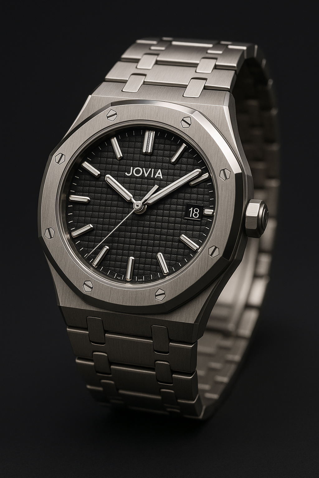 JOVIA Steel Sports Watch – Satin Grey Edition