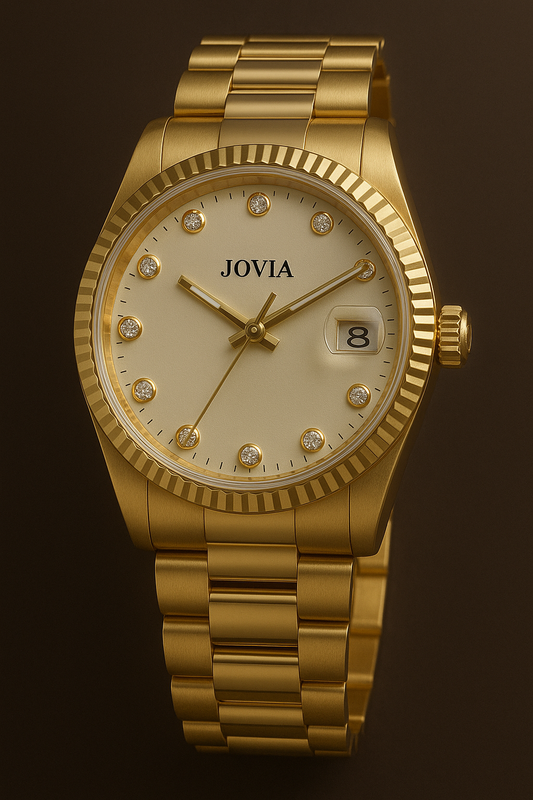 JOVIA Full Gold Luxury Watch